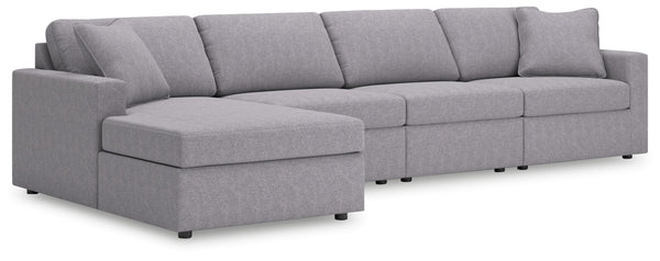 Modmax - Granite - Sectional Gray 4 Pc. Sectional With Laf Corner Chaise
