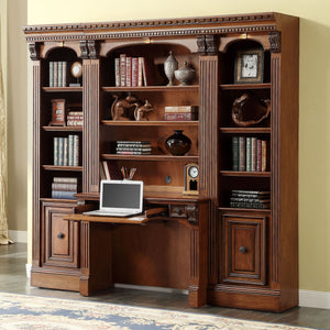 Huntington - Library Desk (2 Piece) - Antique Vintage Pecan