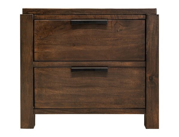 Raramuri - 2 Drawer Nightstand - Dark Brown