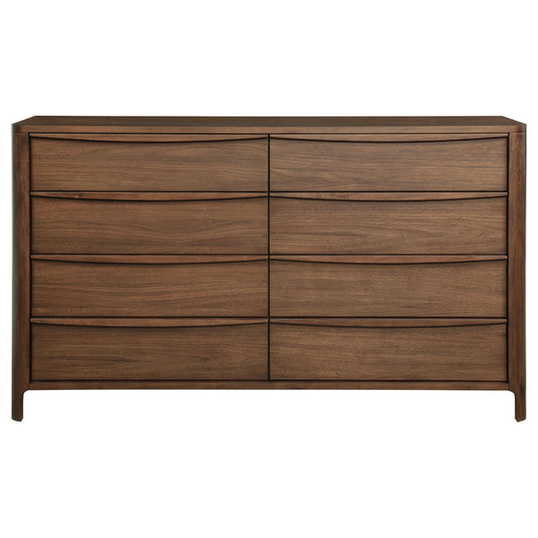 Maderia - 8-Drawer Dresser Cabinet - Walnut