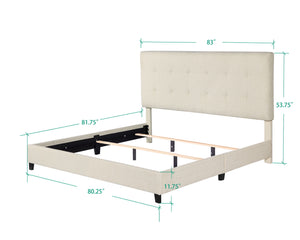 Bridger - Upholstered Tufted Panel Bed