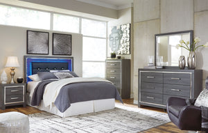 Lodanna - Upholstered Panel Bedroom Set Gray