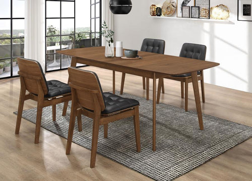 Redbridge - Rectangle Dining Set Dark Brown 5 Pc. Table, 4 Chairs