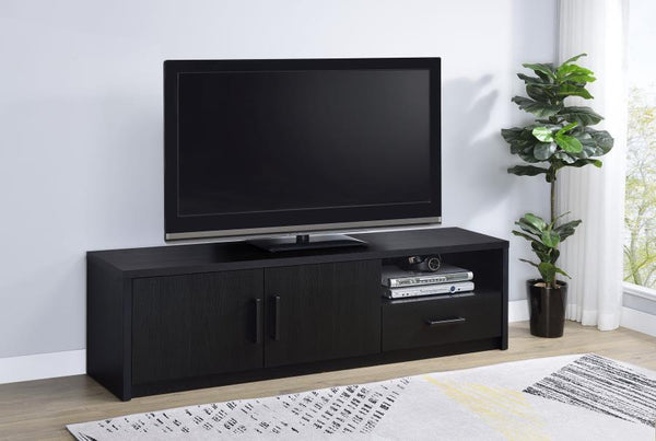 Murray - 70" 2-Door TV Stand Media Console - Black