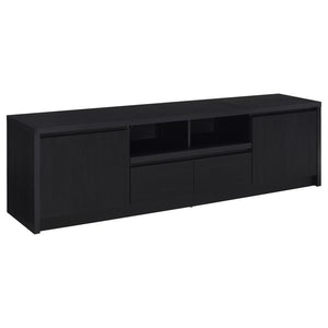 Winfield - 2-Door TV Stand Media Console Black 78"W x 15.5"D x 22"H