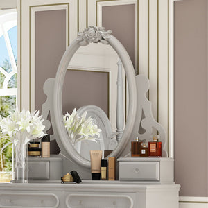 Flora - Mirror With Jewlery Gray