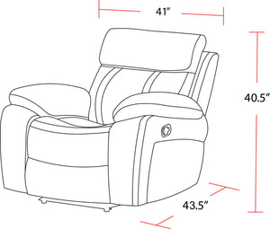 Theon - Manual Glider Reclining Sofa Set