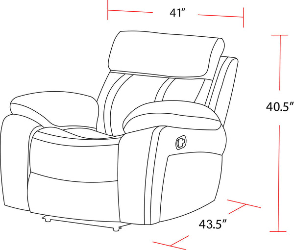 Theon - Manual Glider Reclining Sofa Set