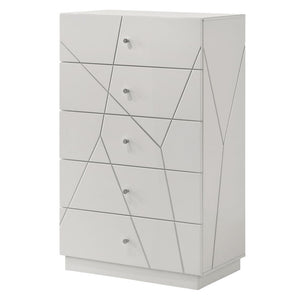 Esther - Chest - White / Silver