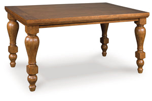 Greddinton - Rectangular Dining Room Table Light Brown Counter Tables
