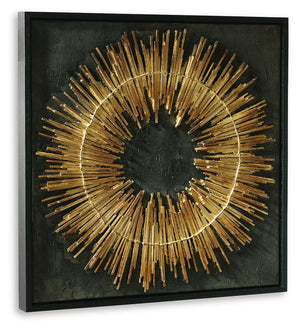 Buddins - Wall Art - Black / Gold Finish