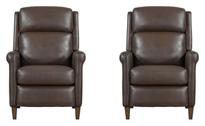 Northfield - Manual Recliner Dark Brown 2 Pieces
