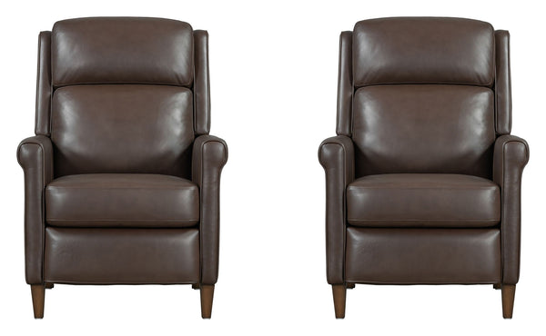 Northfield - Manual Recliner Dark Brown 2 Pieces