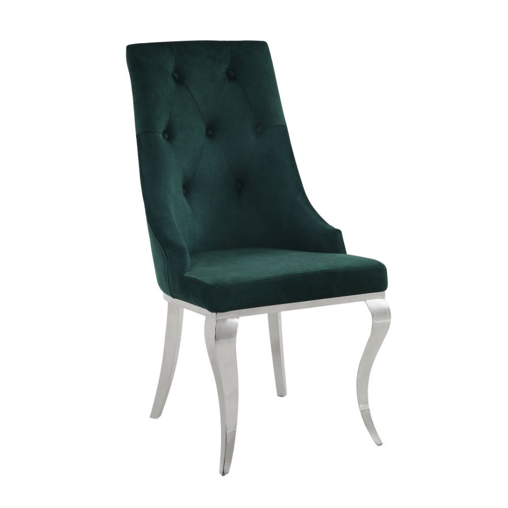 Dekel - Side Chair Dark Green