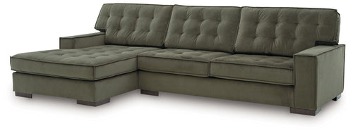 Caspian-Town - Sectional Green 2 Pc. Left Arm Facing Corner Chaise Sectional