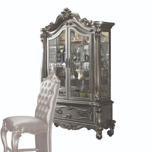 Versailles - Curio Cabinet Antique Platinum