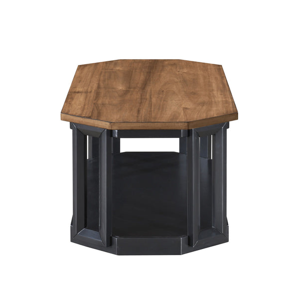 Decker - 3 Piece Occasional Set (1 Coffee & 2 End Tables) - Brown / Black