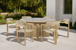 Sedona - Round Patio Dining Table - Natural