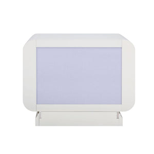 Allendale - Nightstand - Ivory & Latte High Gloss