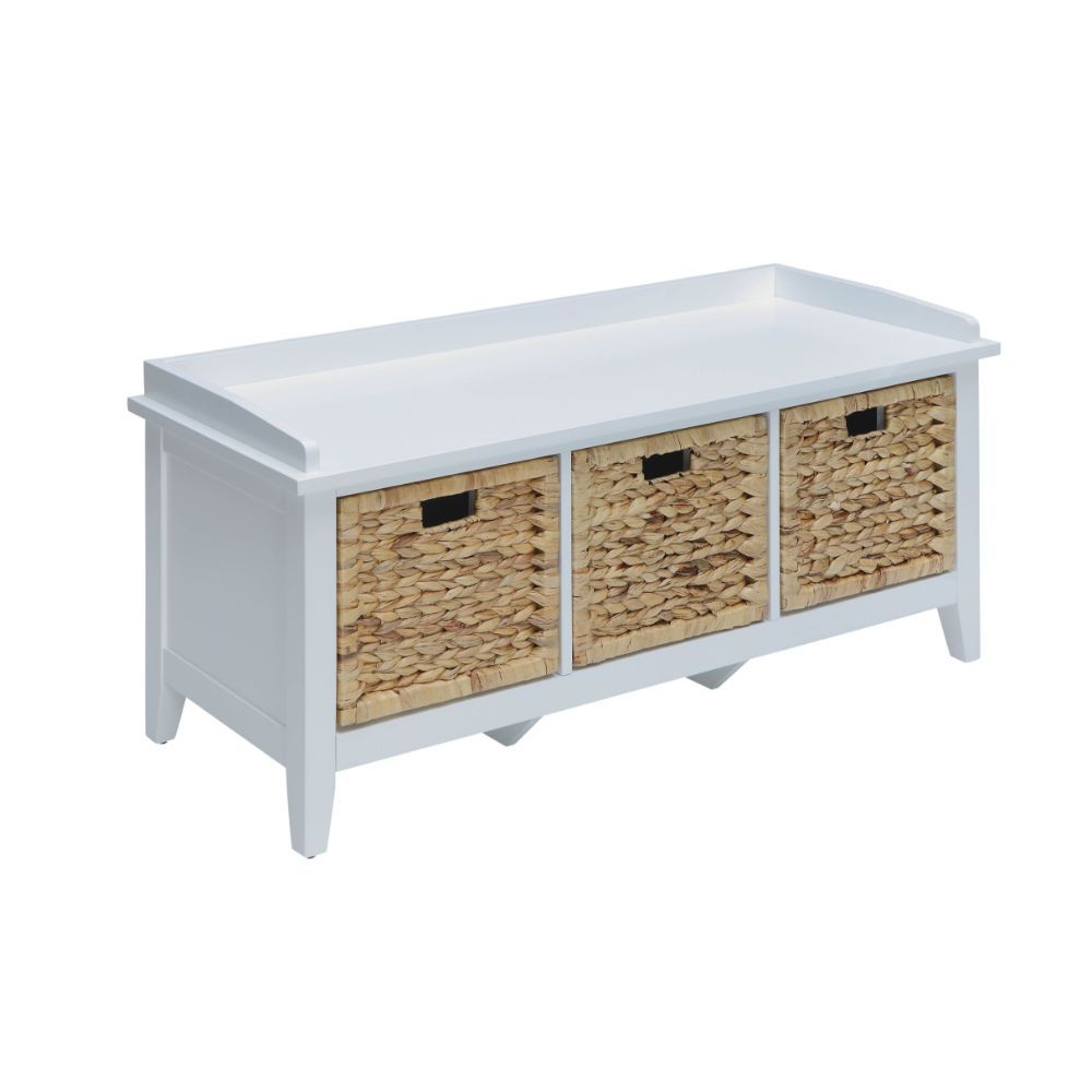 Flavius - Bench w/Storage White