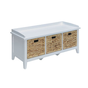 Flavius - Bench w/Storage White