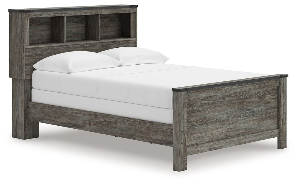 Frandern - Bookcase Panel Bed Gray Full None
