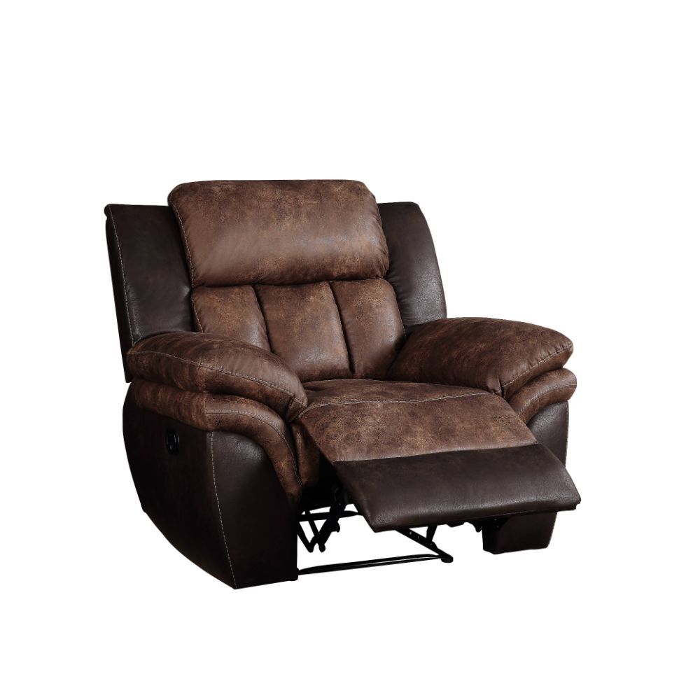 Jaylen - Recliner - Toffee & Espresso Polished Microfiber