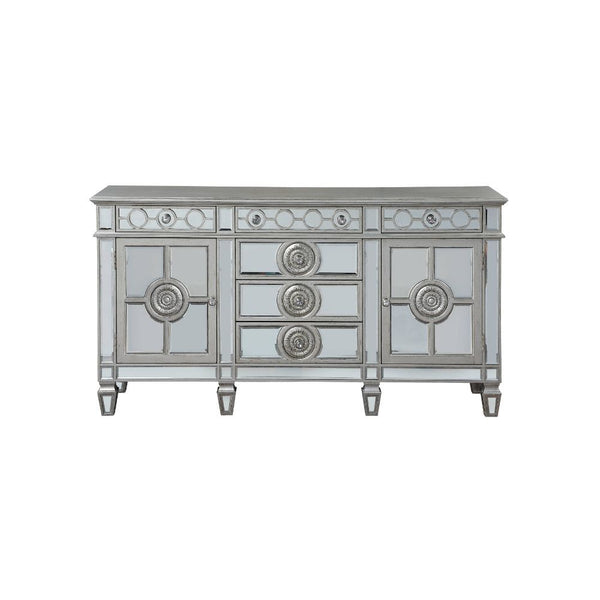 Varian - 36" Server - Mirrored & Antique Platinum