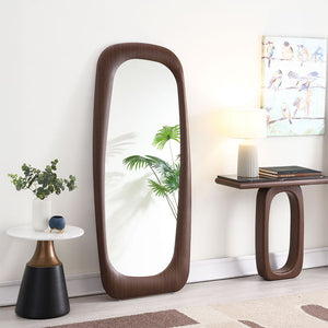 Dana - Floor Mirror Walnut