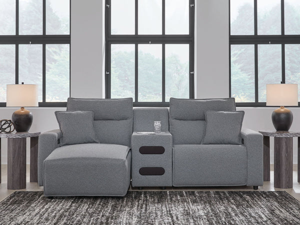 ModMax II - Salt And Pepper - Reclining Sectional