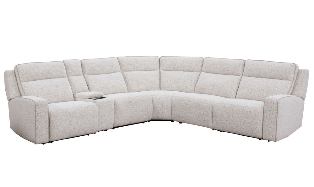 Lancaster - Sectional Pearl Silver 6 Pc. Sectional