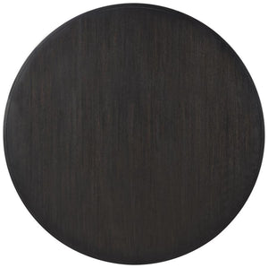 Leandro - 60" Round Dining Table - Burnished Black