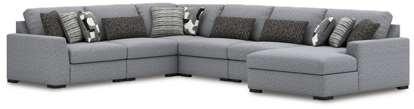 Bealton - Sectional Gray 6 Pc. Right Arm Facing Corner Chaise Sectional