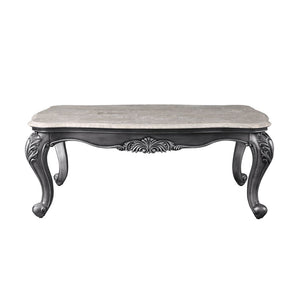 Ariadne - Coffee Table - Marble Top & Platinum