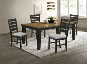Bardstown - 5 Piece Dining Room Set - Wheat / Charcoal