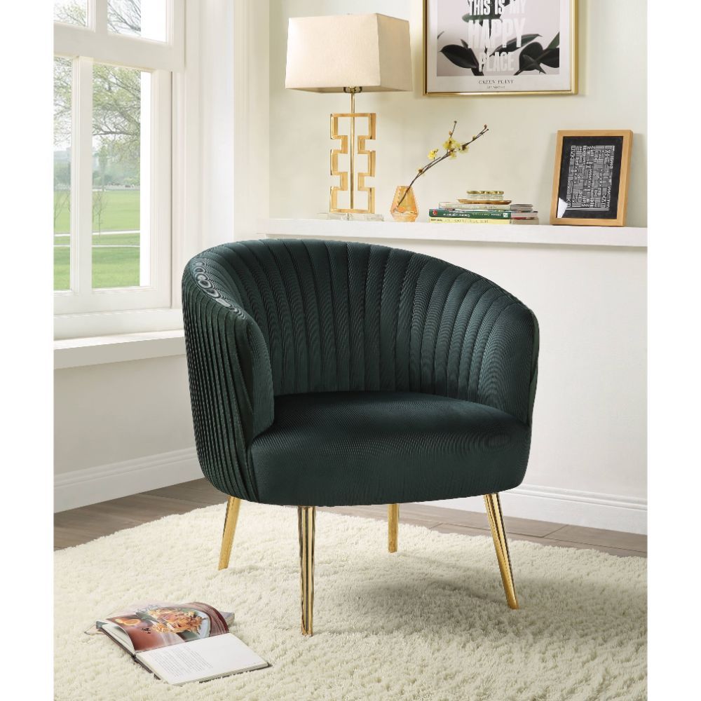 Sigurd Accent Chair - Green & Gold