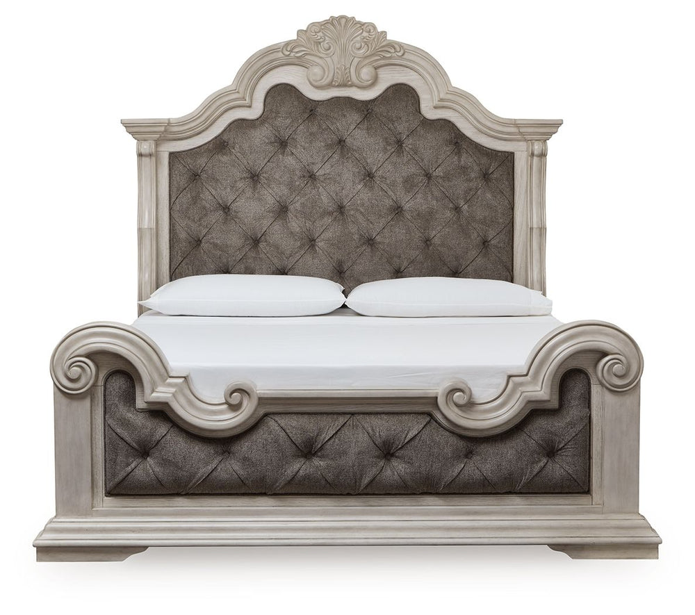 Bruchandi - Upholstered Panel Bed Gray