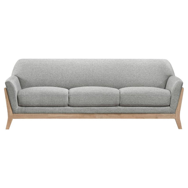Vaughn - Fabric Upholstered Flared Arm Sofa - Gray