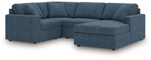 Modmax - Ink - Sectional Blue 4 Pc. Sectional With Raf Corner Chais And Laf Corner Chair
