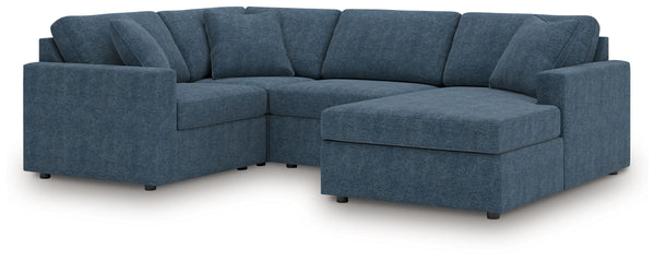 Modmax - Ink - Sectional Blue 4 Pc. Sectional With Raf Corner Chais And Laf Corner Chair