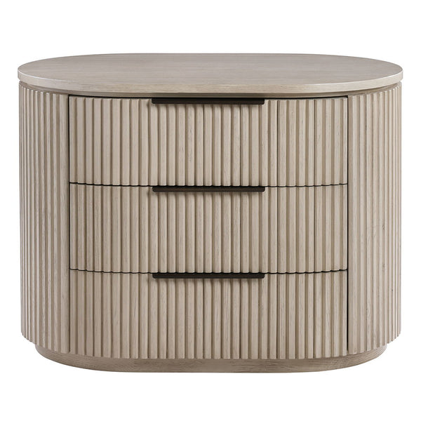 Leanna - Nightstand With USB Port - Light Oak