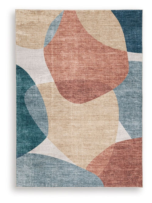 Chanleigh - Washable Rug Blue 5' x 7'