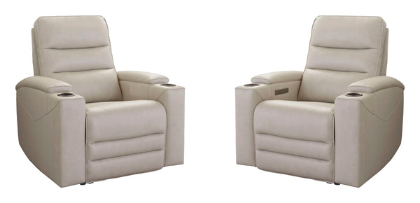 Nexus - Power Zero Gravity Recliner Pearl Silver 2 Pieces