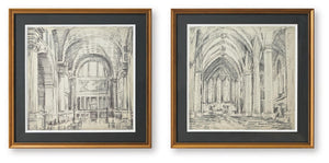 Downyard - Wall Art Set (Set of 2) - Black / Beige