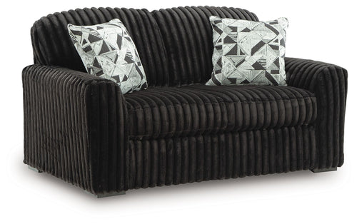 Midnight-Madness - Loveseat Black
