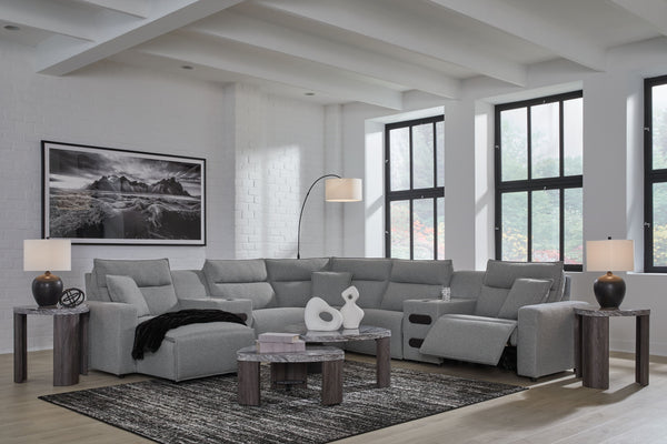 ModMax II - Salt And Pepper - Reclining Sectional