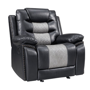 Nikko - Glider Recliner Black Manual Reclining