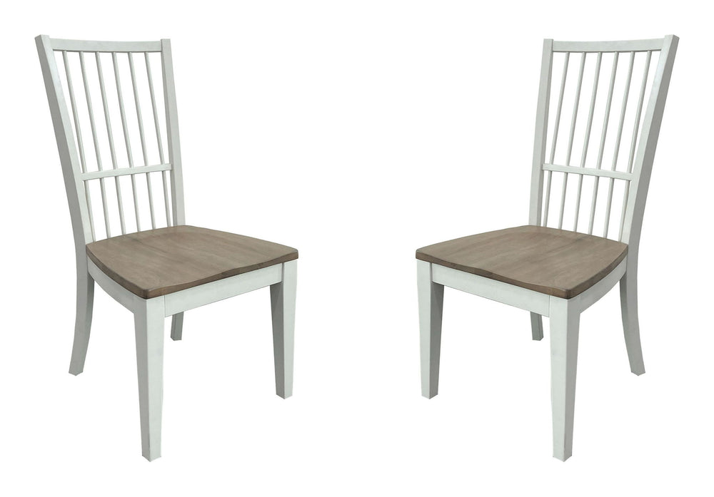 Americana Modern Dining - Spindle Back Dining Chair (Set of 2) - Cotton White