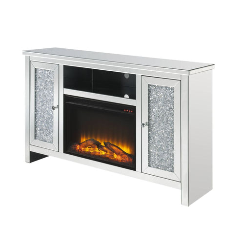 Noralie - TV Stand w/Fireplace Mirrored 59''W x 16''W x 36''H