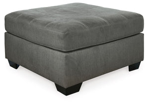 Pitkin - Oversized Accent Ottoman - Slate